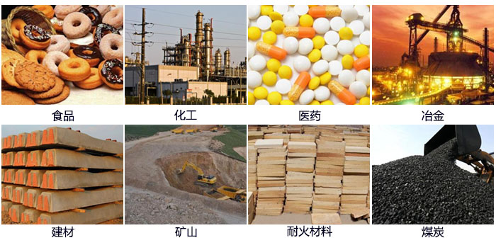 DH-800振動篩適用的行業(yè)：食品，化工，醫(yī)藥，冶金，建材，礦山，耐火材料，煤炭。